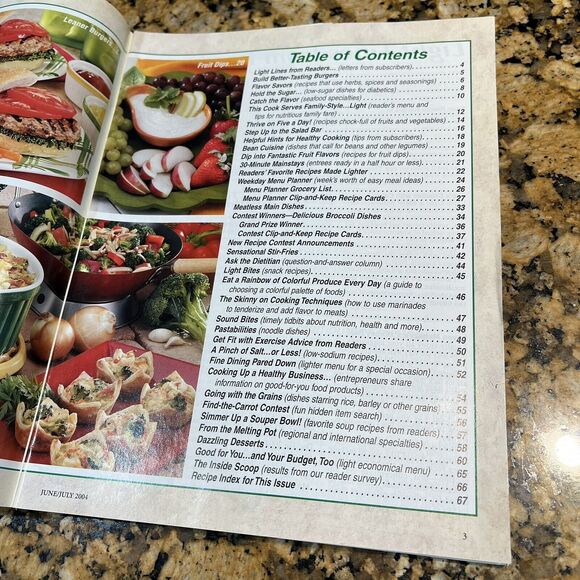 Taste of Homes Light And Tasty Cooking Recipe Magazines 2004 Back Issue Set Of 6 - Picture 7 of 13